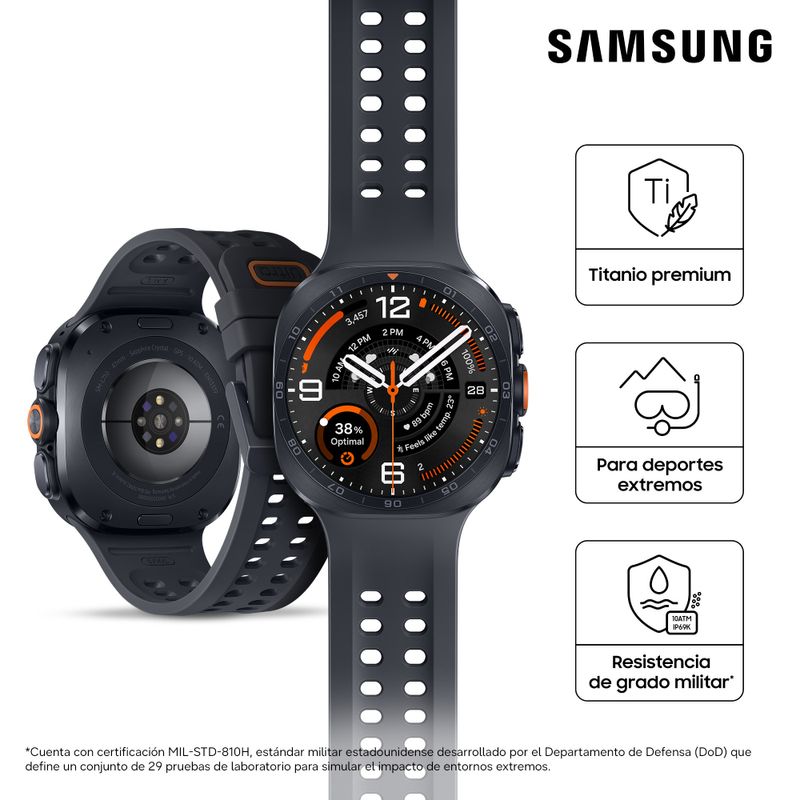 Smartwatch Samsung Galaxy Watch Ultra 2, con LTE, negro