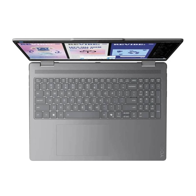 Laptop Lenovo Yoga 7 2-en-1 16" Ultra 7 512GB SSD gris teclado