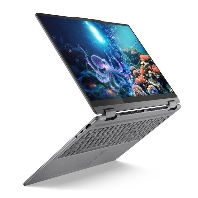 Laptop Lenovo Yoga 7 2-en-1 16" Ultra 7 512GB SSD gris lateral