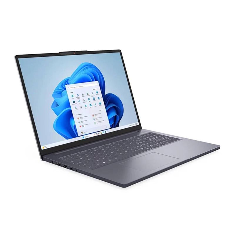 Laptop Lenovo IdeaPad Slim 3 i5 16GB RAM 512GB SSD gris frontal oblicuo