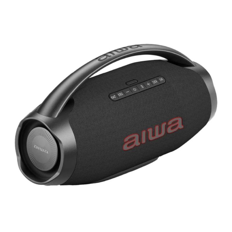 Parlante Aiwa AWH51BT Bluetooth 5.3 130 W RMS IPX6 negro frontal oblicuo