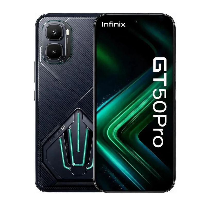 Infinix GT 50 Pro 5G 256 GB 12 GB RAM 6500 mAh negro frontal