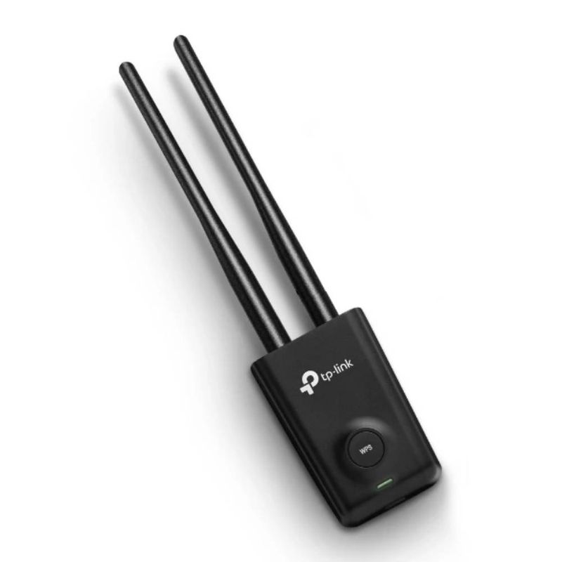 Adaptador USB Wi-Fi TP-Link TL-WN8200ND 300Mbps negro frontal cenital