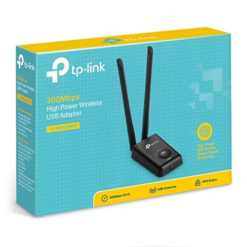 Adaptador USB Wi-Fi TP-Link TL-WN8200ND 300Mbps negro empaque