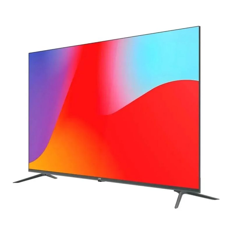 Smart TV JVC LT-58KM858 58 4K QLED Google TV frontal oblicuo
