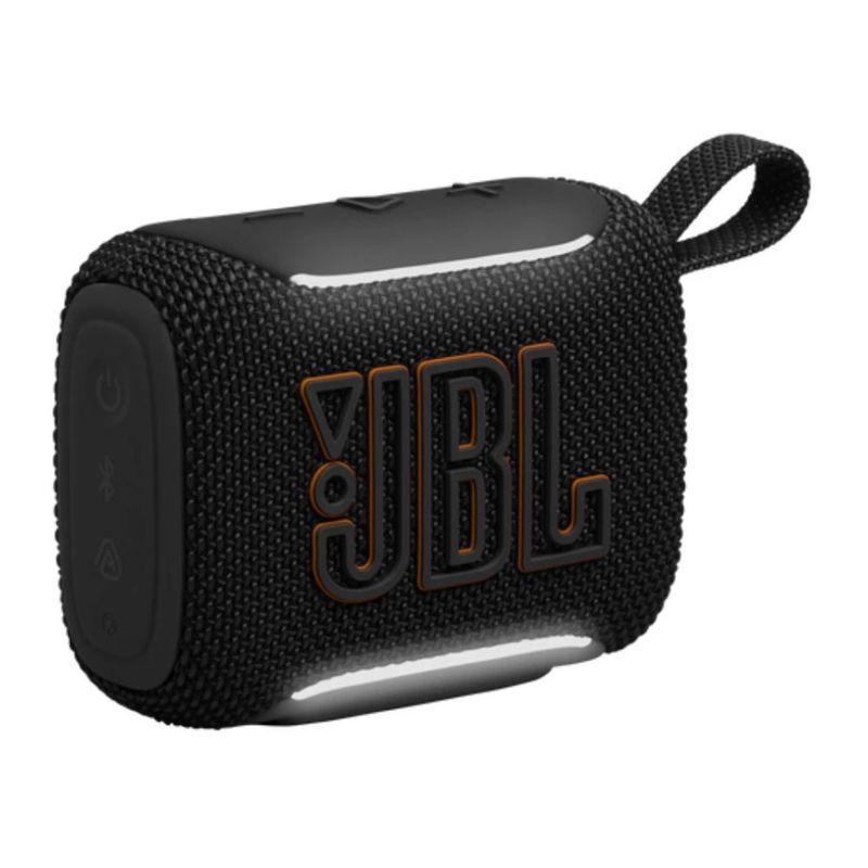 Parlante JBL GO 5 Bluetooth 6.0 4.8 W RMS IP68 negro frontal oblicuo