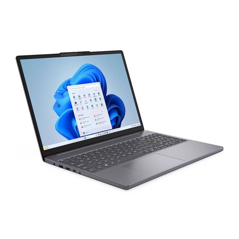 Laptop Lenovo IdeaPad Slim 3 Core i5 16GB RAM 512GB SSD gris frontal oblicuo
