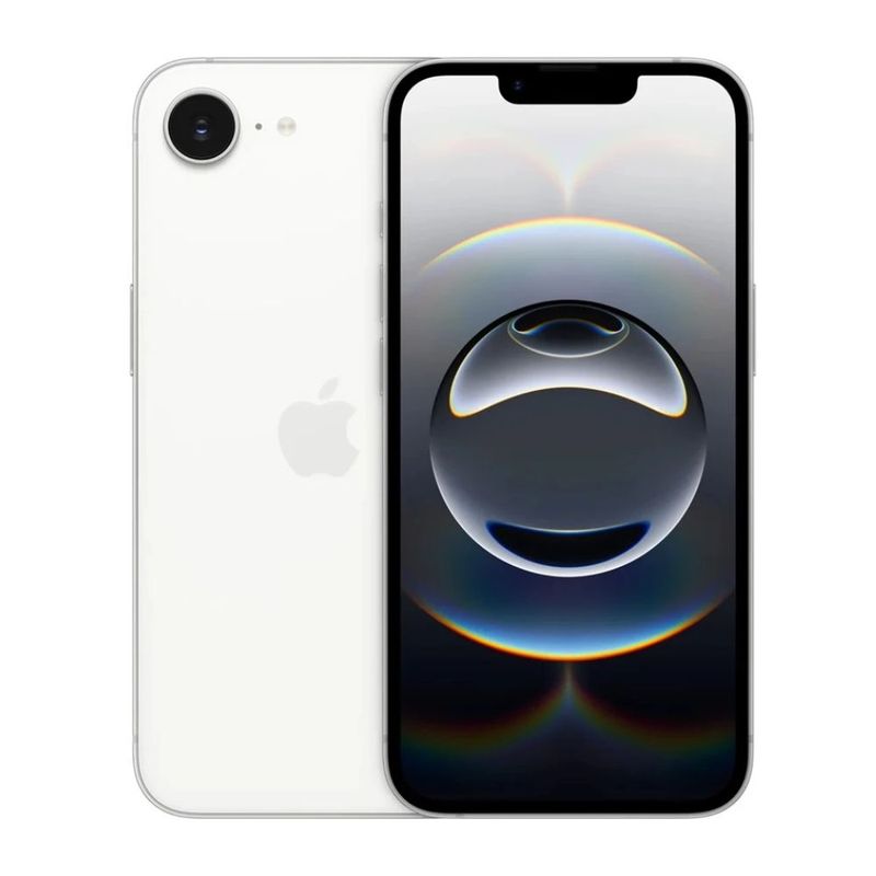 Celular Apple iPhone 16e 5G blanco frontal