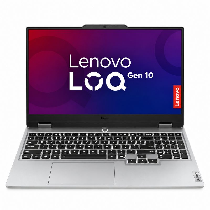 Laptop Lenovo LOQ 15AHP10 Ryzen 7, RTX 5050 y 16 GB RAM frontal