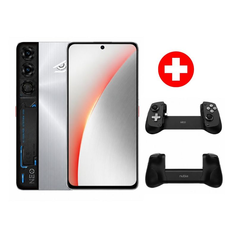 Celular ZTE Nubia Neo 5 Max 5G 512 GB 8 GB RAM plata Game Pad 2 y Hi-Fi Speaker