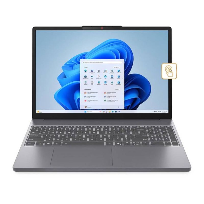 Laptop Lenovo IdeaPad Slim 3 Core i5 512GB SSD táctil gris frontal