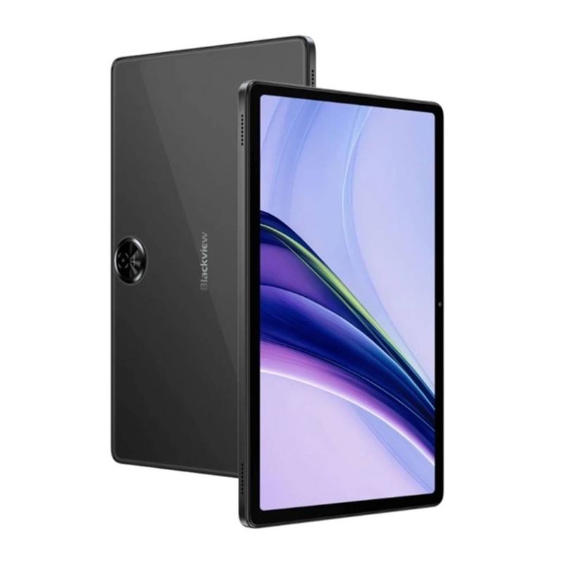 Tablet Blackview Zeno 5 11" 128GB 4G LTE gris oscuro frontal y dorsal