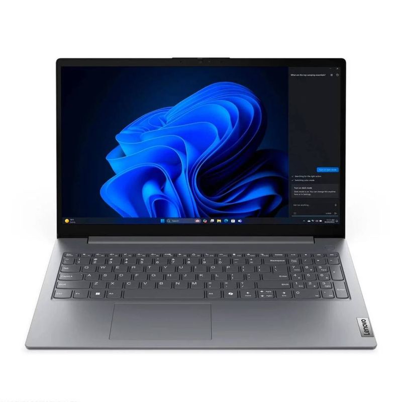 Laptop Lenovo V15 Core i3 8GB RAM 256GB SSD gris frontal