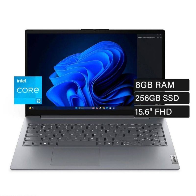 Laptop Lenovo V15 Core i3 8GB RAM 256GB SSD gris especificaciones