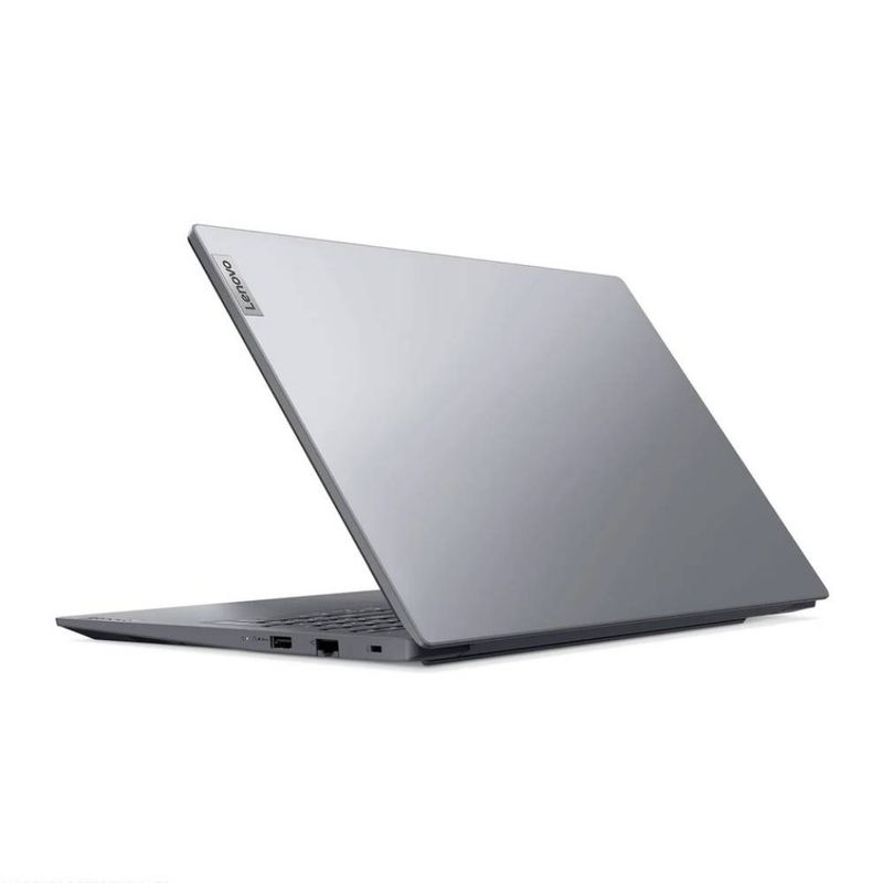 Laptop Lenovo V15 Core i3 8GB RAM 256GB SSD gris dorsal oblicuo
