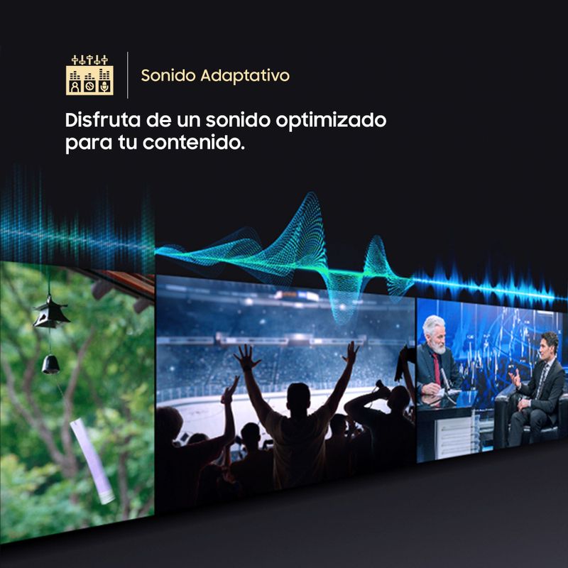 Smart TV Samsung 55 pulgadas MiniLED M70H 2026 sonido adaptativo