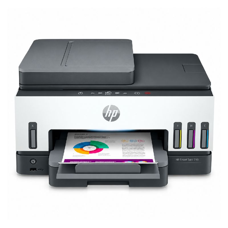 Impresora HP Smart Tank 790 Wi-Fi y doble cara automática frontal