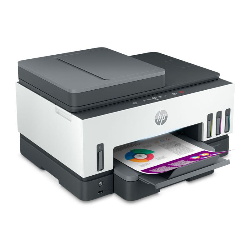 Impresora HP Smart Tank 790 Wi-Fi y doble cara automática frontal oblicuo