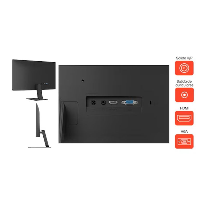 Monitor LG 27U411A-B 27" IPS FHD 120 Hz 5 ms HDMI DP dorsal puertos