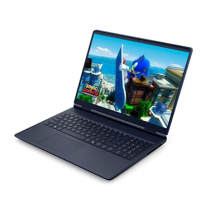 Laptop Dell Alienware 16 Aurora Core 7 y RTX 5060, 1 TB frontal oblicuo