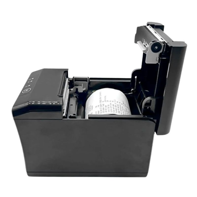 Ticketera térmica 3nstar RPT004 USB y Ethernet, 80 mm, negro lateral