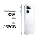 OPPO Reno16 5G blanco: 256 GB y pantalla AMOLED de 120 Hz diagonal