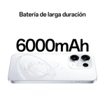 OPPO Reno16 5G blanco: 256 GB y pantalla AMOLED de 120 Hz baterías