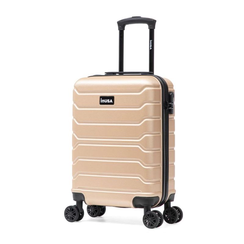 Maleta de cabina InUSA Trend 47 cm 10 kg ABS 360° champagne