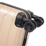 Maleta de cabina InUSA Trend 47 cm 10 kg ABS 360° champagne 4 ruedas