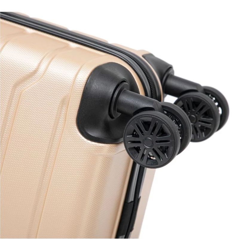 Maleta de cabina InUSA Trend 47 cm 10 kg ABS 360° champagne 4 ruedas