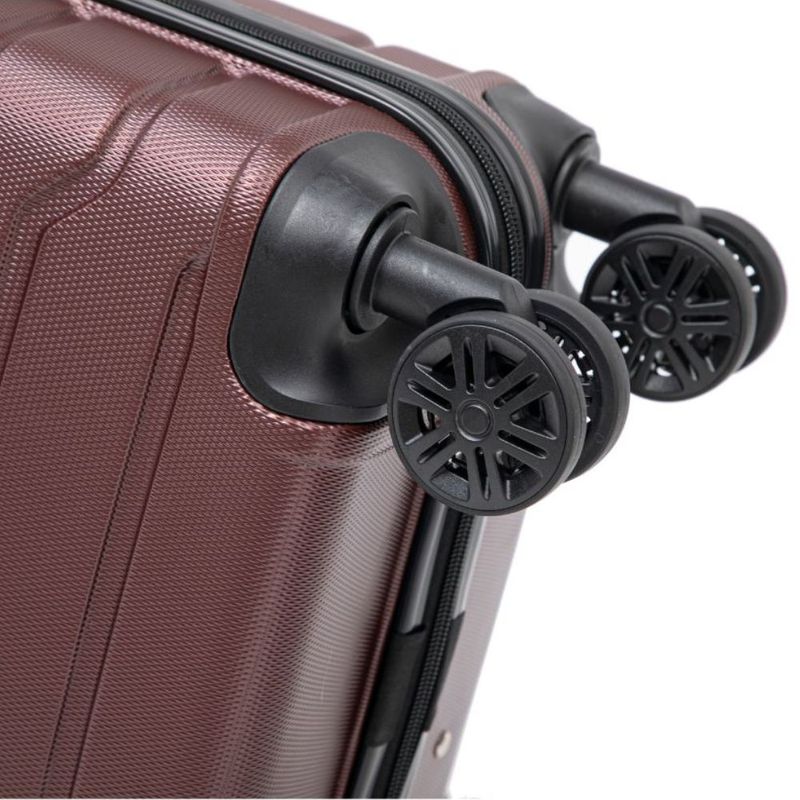 Maleta de cabina InUSA Trend 47 cm 10 kg ABS 360° vino 4 ruedas