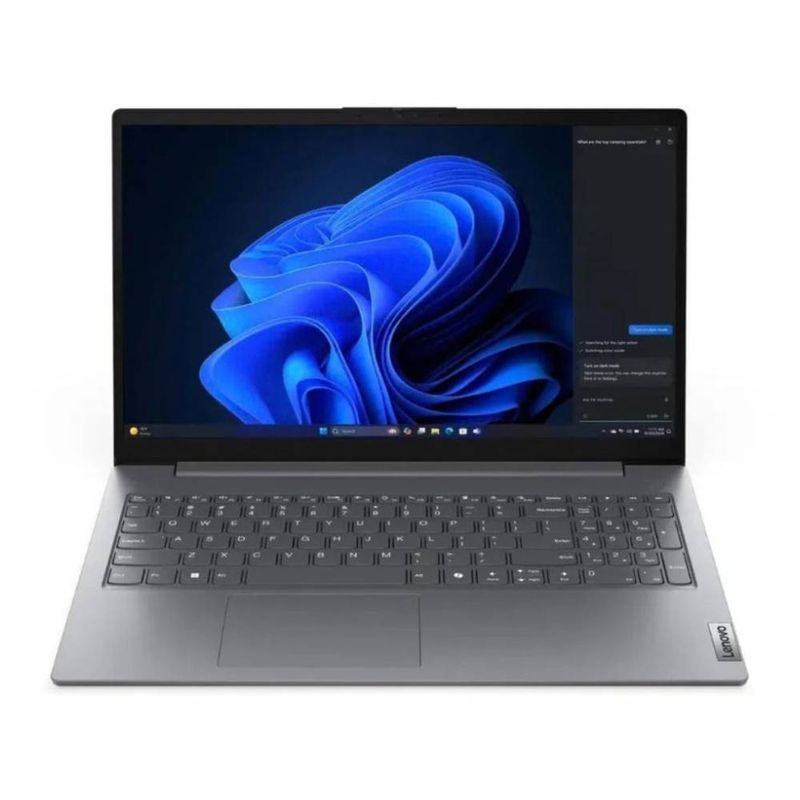 Laptop Lenovo V15 15.6" Core i3 8GB 512GB SSD FreeDOS gris frontal