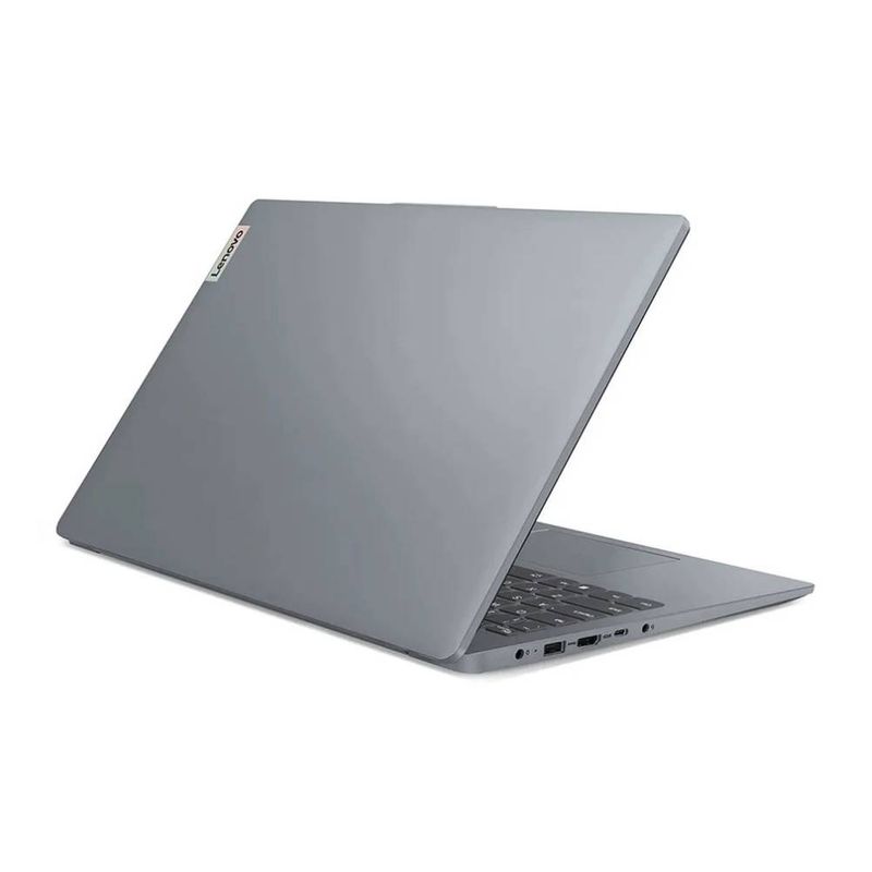 Laptop Lenovo V15 15.6" Core i3 8GB 512GB SSD FreeDOS gris dorsal oblicuo