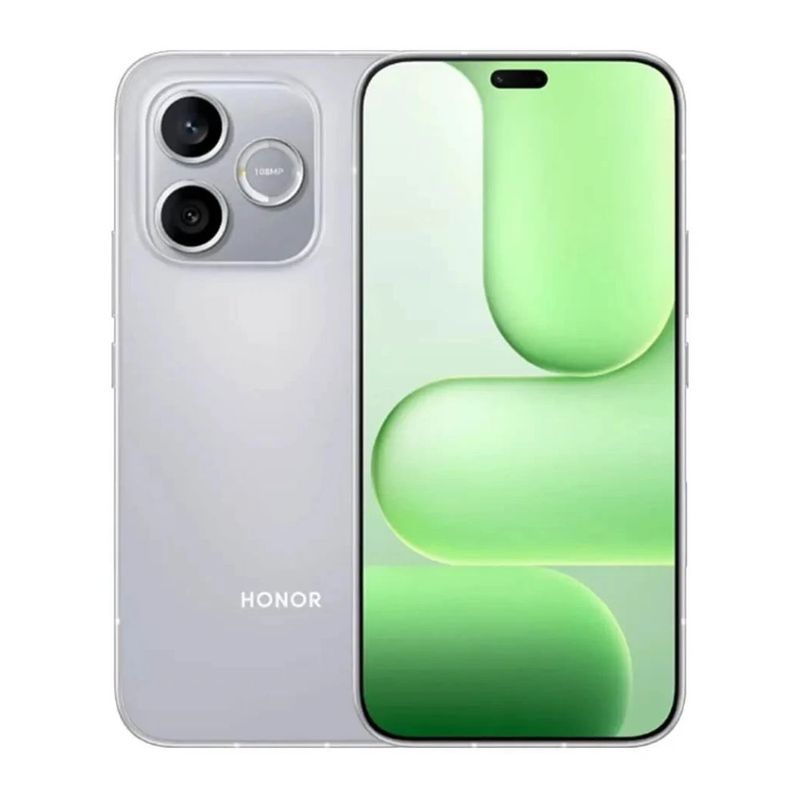 Celular Honor 600e 5G 256 GB 8 GB RAM 6520 mAh gris frontal
