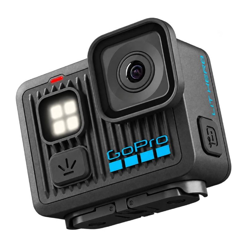 Cámara GoPro LIT HERO 4K 12MP Sumergible 5 metros negro frontal oblicuo
