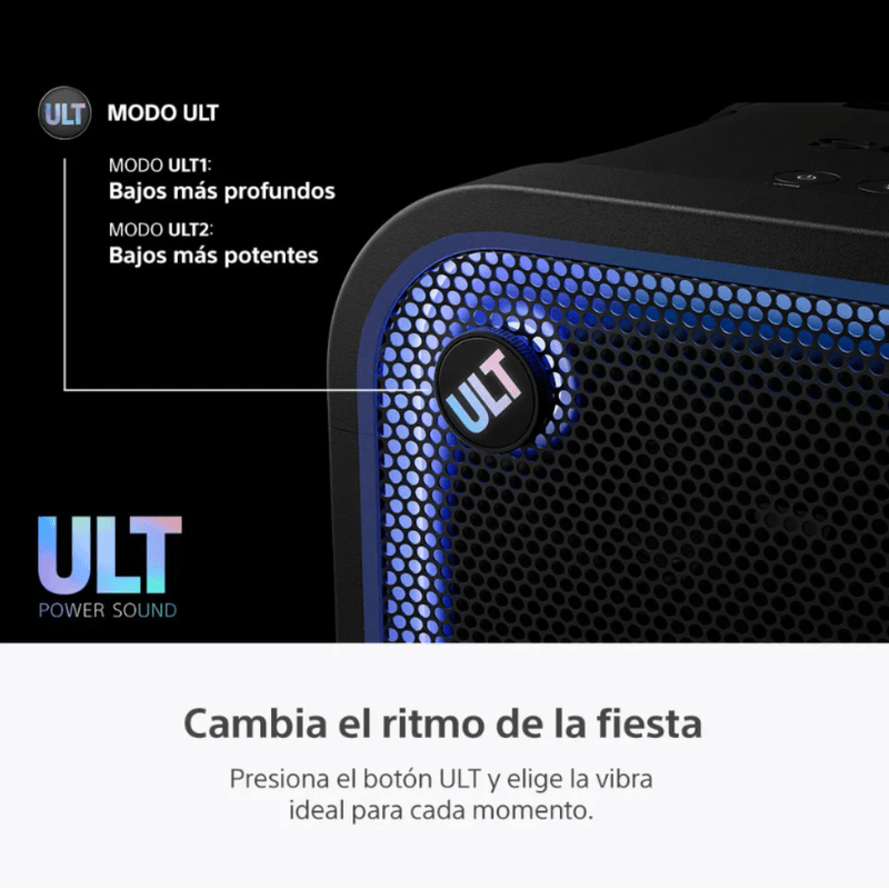 Parlante de torre Sony Ult Tower 7 420 W Bluetooth 5.3 botón ULT
