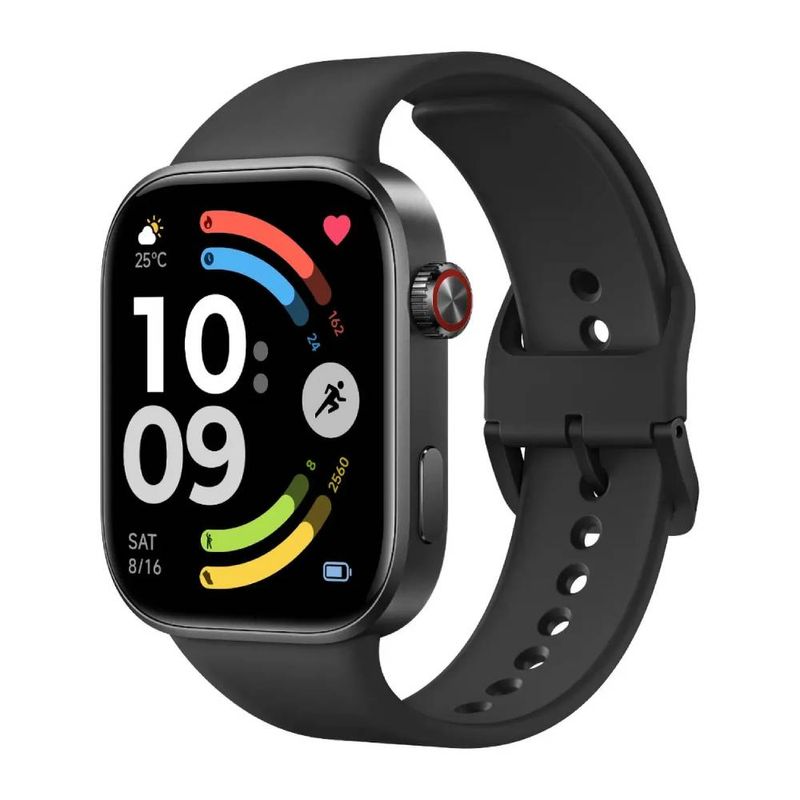 Smartwatch Xiaomi Redmi Watch 6 AMOLED GPS negro frontal oblicuo