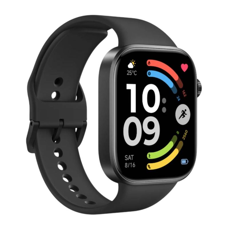 Smartwatch Xiaomi Redmi Watch 6 AMOLED GPS negro frontal oblicuo