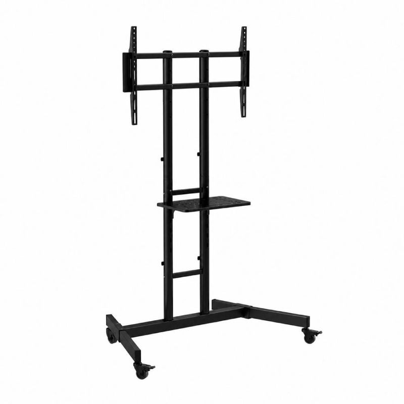 Rack Pedestal Expo Rack PED80 para TV 32" a 80" negro frontal oblicuo