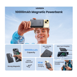 Batería externa UGREEN PB761 Qi2 10000 mAh y USB-C 30W garantía