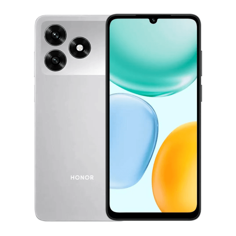Celular Honor X5D 4G 256 GB 4 GB RAM 5260 mAh plata frontal