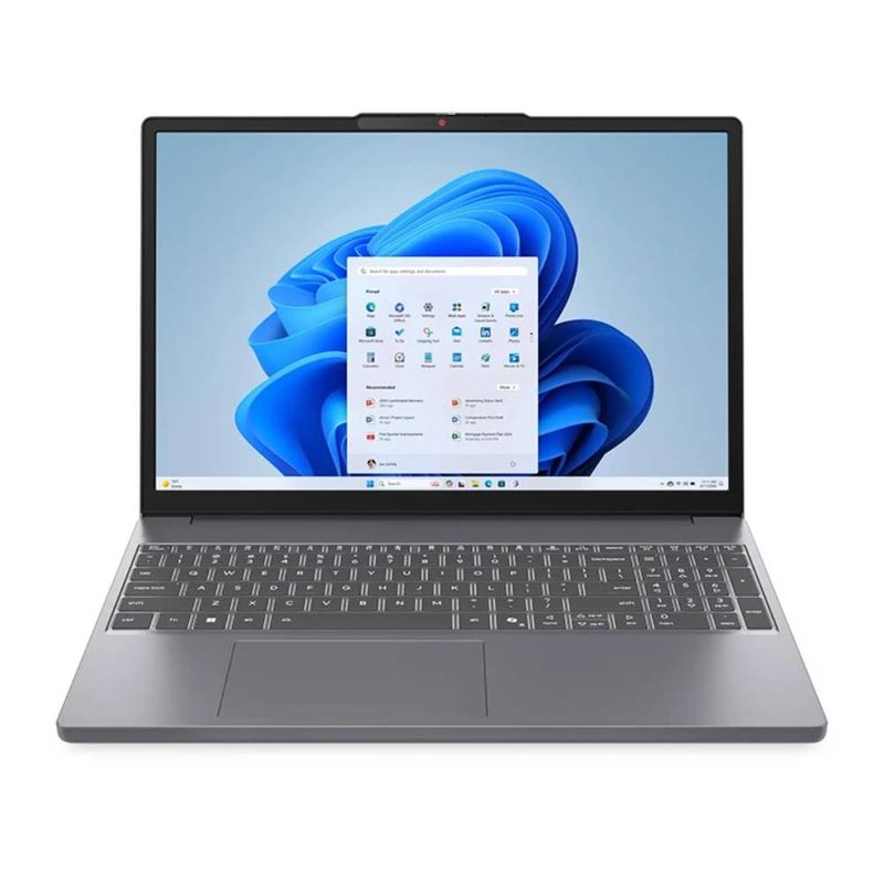 Laptop Lenovo IdeaPad Slim 3 i5 8GB 512GB Windows 11 gris frontal