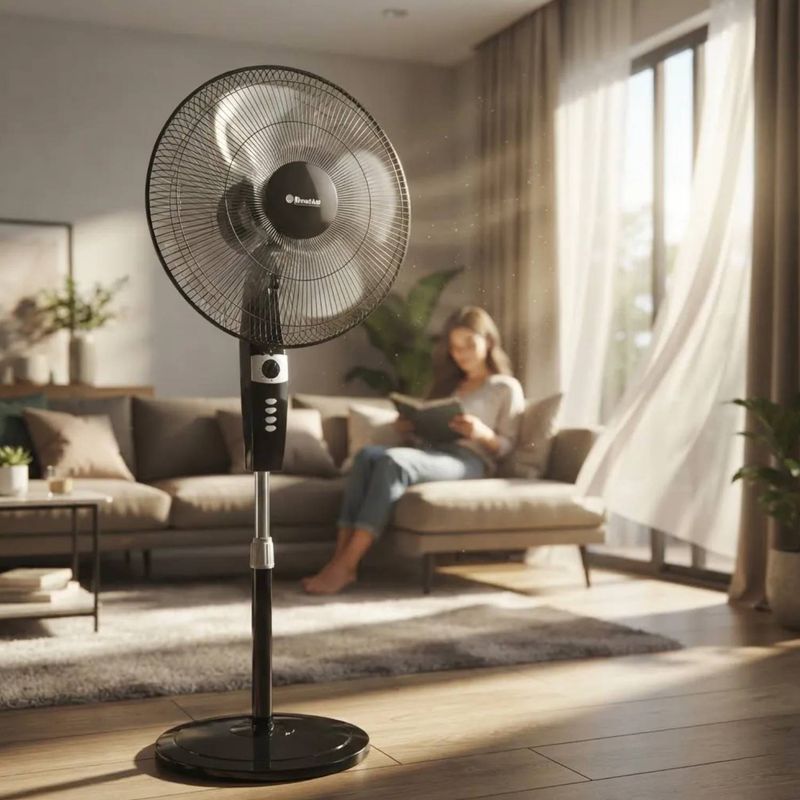 Ventilador de pedestal Bossko 18" para sala y dormitorio garantía