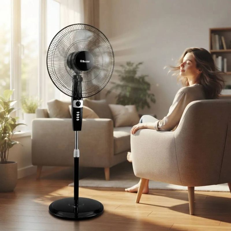 Ventilador de pedestal Bossko 18" para sala y dormitorio espacio