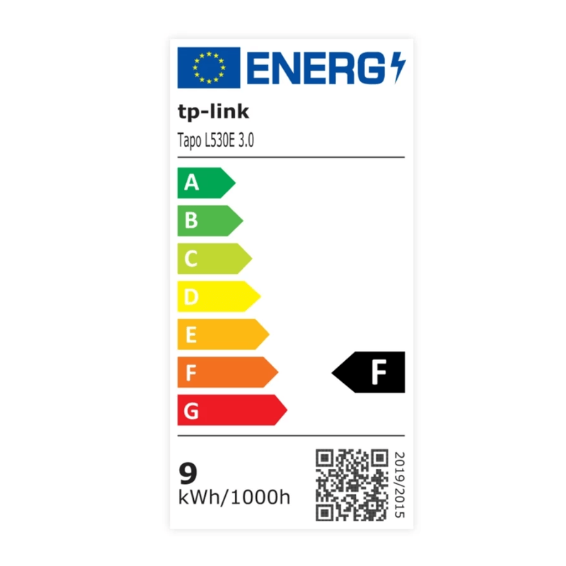 Foco inteligente Tapo L530E 8.7 W Wi-Fi E27 multicolor información eléctrica
