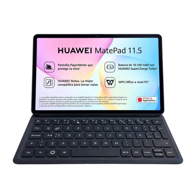 Tablet Huawei MatePad 11.5 PaperMatte 256GB gris + Teclado