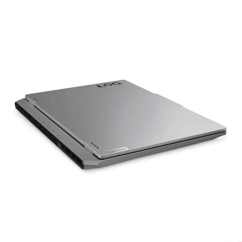 Laptop Lenovo LOQ 15AHP10 Ryzen 7 RTX 5050 16GB 512GB gris lateral cerrado