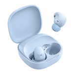 Audífonos Xiaomi Buds 6 Play y smart band celeste estuche de carga