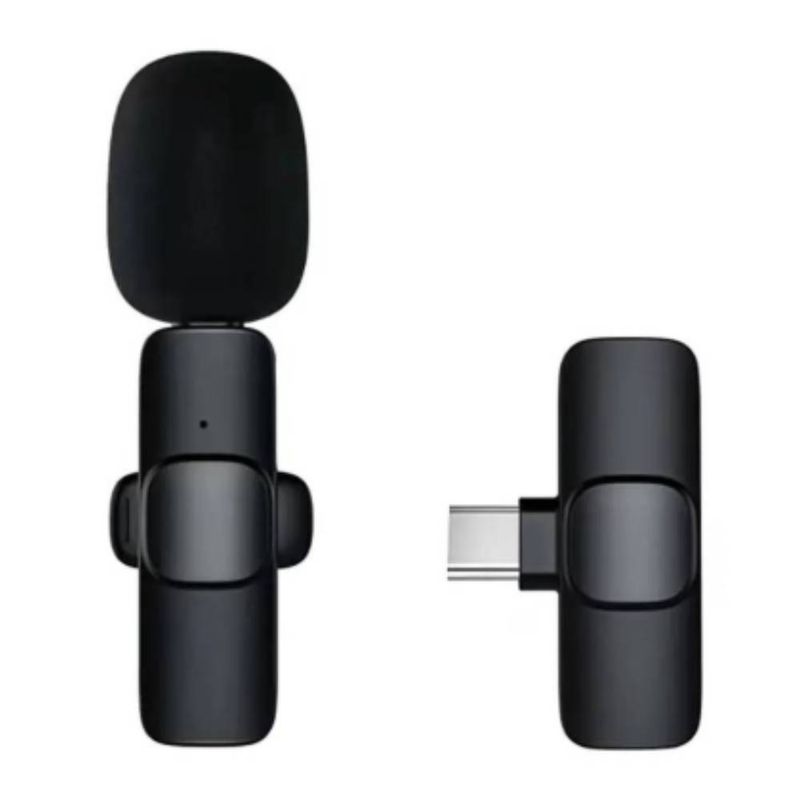 Micrófono Inalámbrico Ottoware para Celular USB-C Negro frontal