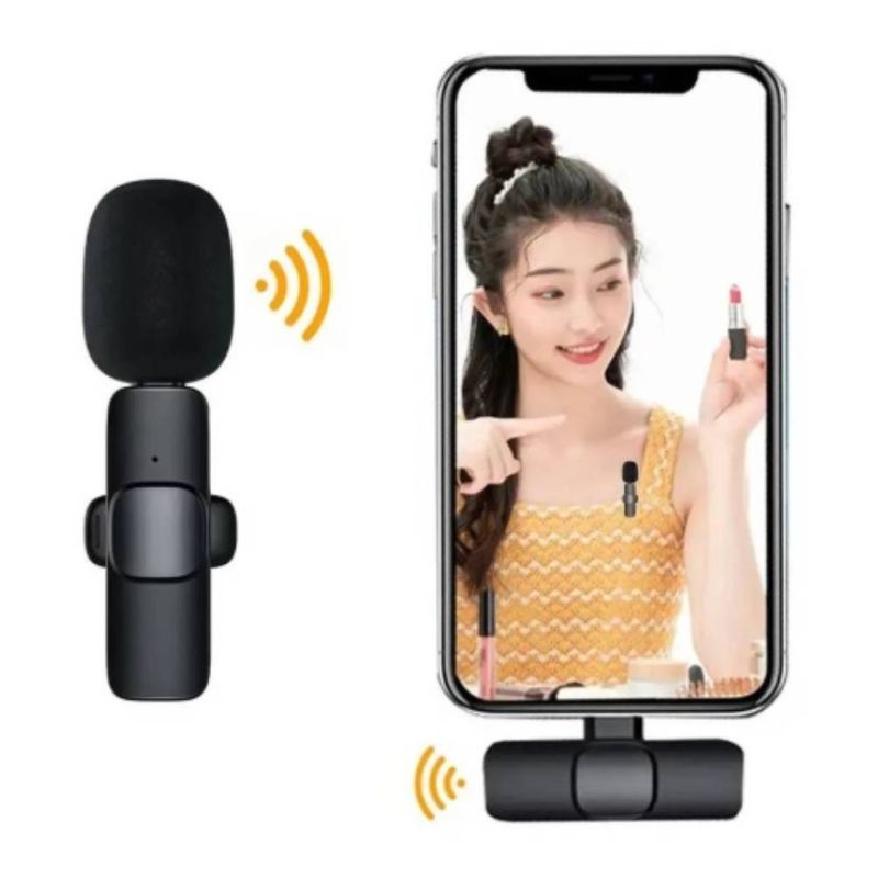 Micrófono Inalámbrico Ottoware para Celular USB-C Negro uso